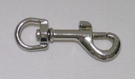 Bolzenkarabinerhaken 10mm vernickelt 10-1038