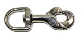 Bolzenkarabinerhaken 20mm vernickelt 10-1000