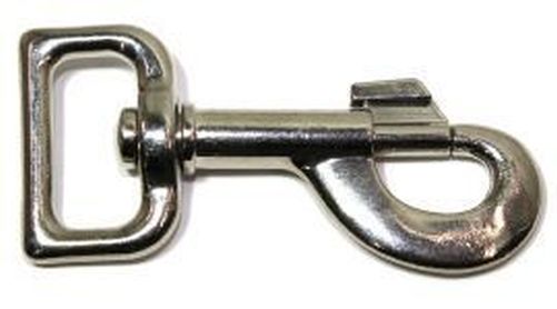 Bolzenkarabinerhaken 25mm vernickelt 10-0001