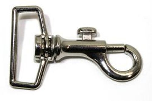 Bolzenkarabinerhaken 30mm vernickelt 10-0047