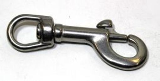 Bolzenkarabinerhaken 80mm Edelstahl 16-1004
