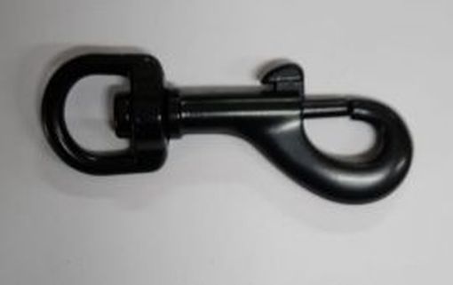 Bolzenkarabinerhaken 12mm schwarz 10-1089 