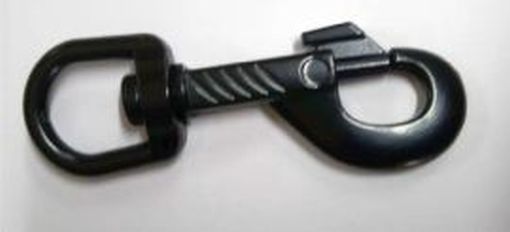 Bolzenkarabinerhaken 16mm schwarz 10-1092