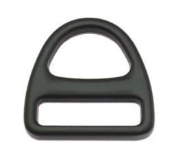 D-Ring mit Steg 40 mm schwarz 14-4053