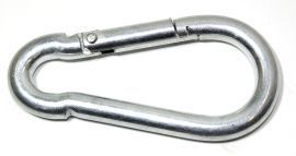 Feuerwehr Karabinerhaken 60x6mm Stahl verzinkt �hnl. C-DIN 5299 14-1004