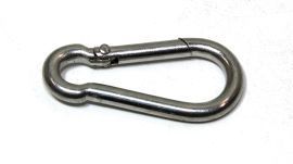 Feuerwehr Karabinerhaken 80x8mm Edelstahl 16-1014