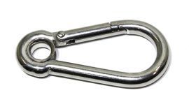 Feuerwehr Karabinerhaken 50x5mm Edelstahl mit Kausche 16-1101