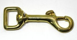 Karabinerhaken 16mm Messing 12-0003