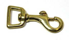 Karabinerhaken 16mm Messing 12-0007