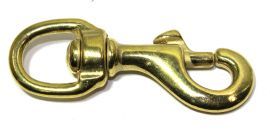 Karabinerhaken 17mm Messing 12-1001
