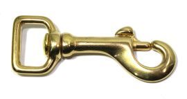 Karabinerhaken 20mm Messing Extra stark 12-0005