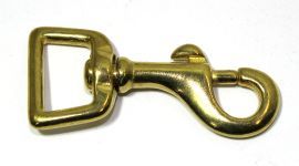 Karabinerhaken 20mm Messing 12-0008