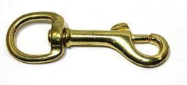 Karabinerhaken 21mm Messing 12-1016
