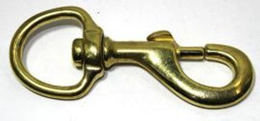 Karabinerhaken 28mm Messing 12-1005