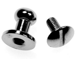 Knopfniete 4mm Messing silberfarben Nickel frei 12-7002
