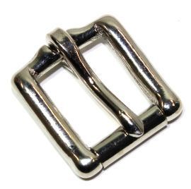 Rollschnalle 18mm Messing vernickelt 12-5041