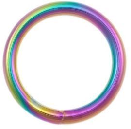 Rundring 30x4mm Regenbogen, Neo Chrom 30x4,0 mm 17-3030