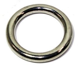 Rundring 16x4mm Messing vernickelt 12-3031