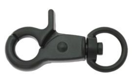 Scherenkarabinerhaken 10mm schwarz 10-1087