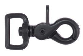Scherenkarabinerhaken 20mm schwarz 10-0098