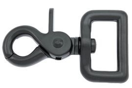 Scherenkarabinerhaken 25mm schwarz 10-0089