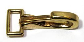 Karabinerhaken - Z�gelsnap 20mm Messing 12-0012