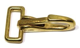 Karabinerhaken - Z�gelsnap 25mm Messing 12-0013